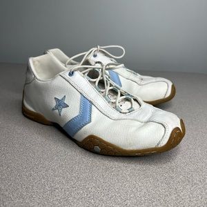 Converse One All Star Leather Sneakers Tennis Shoes White Size 6(M), 7.5 (Wo